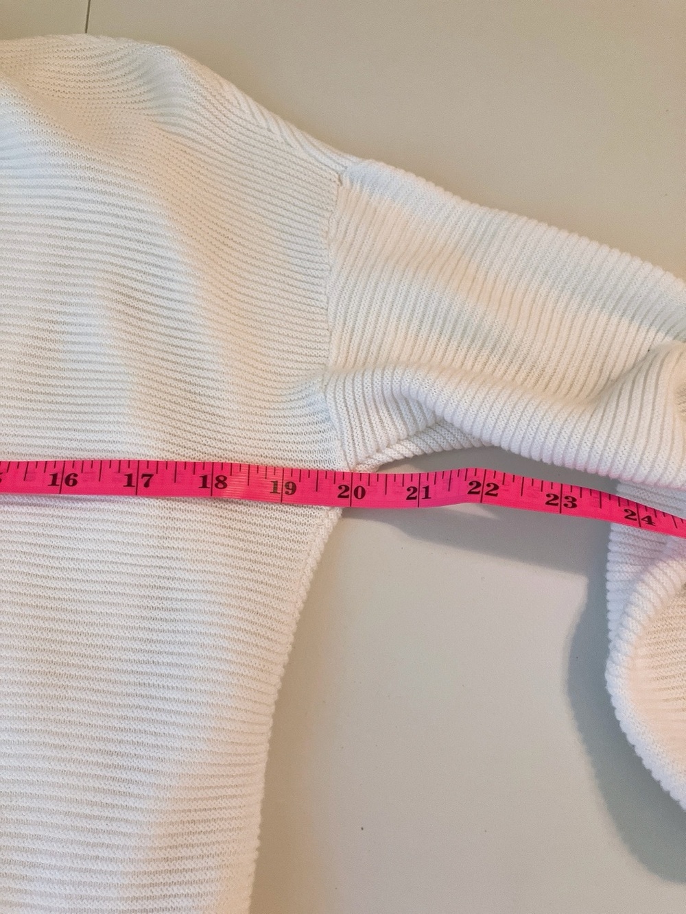 Express White Longsleeve Ribbed Cardigan Sweater Medium - Picture 7 of 10